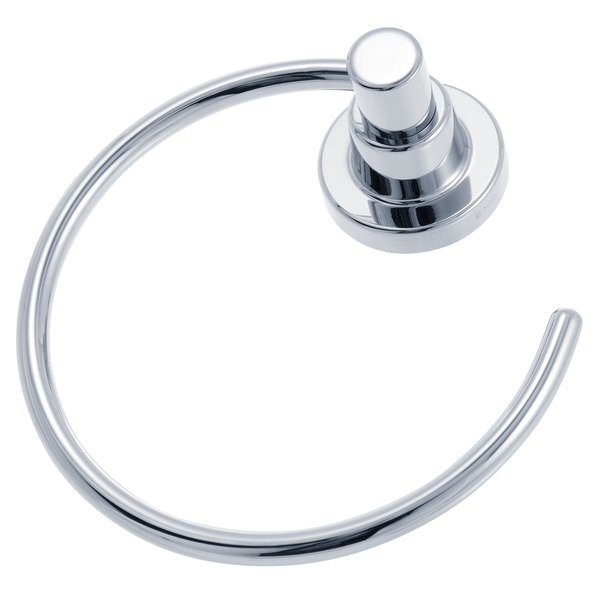 Porta Toalha Rosto Argola Izy 18,30x16x6cm Prata