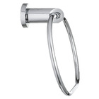 Porta Toalha Rosto Argola Minimal 14x20x7cm Prata