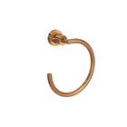 Porta Toalha Rosto Argola Simples Metal Red Gold Brilhante Slim Deca