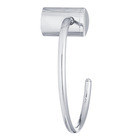 Porta Toalha Rosto Argola Single 15,40x15,90x7,80cm Prata