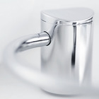 Porta Toalha Rosto Argola Single 15,40x15,90x7,80cm Prata