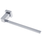 Porta Toalha Rosto Barra Flat 5x24,50x7,20cm Prata