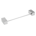 Porta Toalha Rosto Barra Home 3,20x30x6,20cm Prata