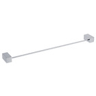 Porta Toalha Rosto Barra Home 32x54x10cm Prata