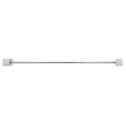 Porta Toalha Rosto Barra Home 32x54x10cm Prata