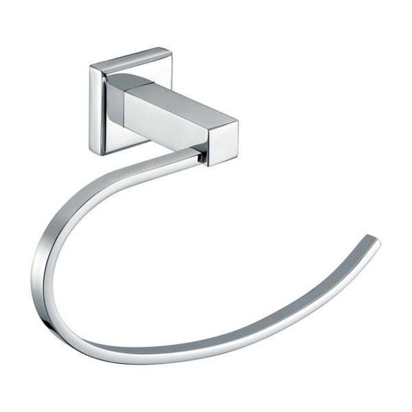 Porta Toalha Rosto Cromado Argola Neo Acessórios Metais Incepa