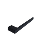 Porta Toalha Rosto De Parede Guriri 24cm Preto Inox