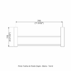 Porta Toalha Rosto Duplo - Trend