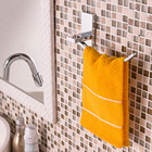 Porta Toalha Rosto e Banho Gancho Santiago 6x20,80x8cm Prata