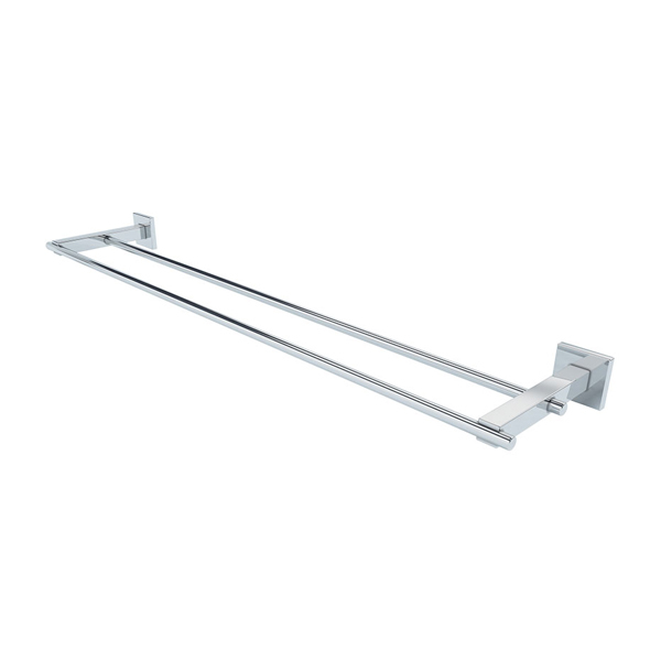 Porta Toalha Rosto e Banho Metal 67cm Atrio Prata