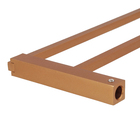 Porta Toalha Rosto e Banho Metal 67cm Rose Gold Quartzo