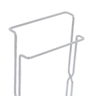 Porta Toalha Rosto e Banho Metal Bancada Prata