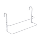 Porta Toalha Rosto e Banho Metal Encaixe Prata