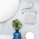 Porta Toalha Rosto Elegance Cromado com Parafuso e Bucha