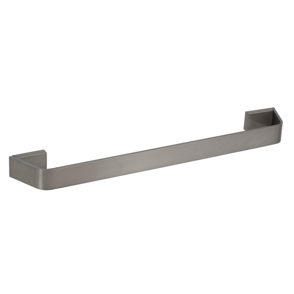 Porta Toalha Rosto Metal Grafite Escovado 52cm Essence Fani