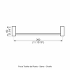 Porta Toalha Rosto - Ovalle