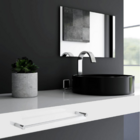 Porta Toalha Rosto Para Banheiro Metal Alto Brilho 32cm Orion