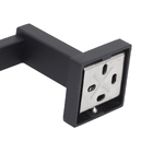 Porta Toalha Rosto Aço Inox Preto 30cm Definite Stoc