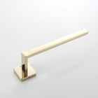 Porta Toalha Rosto Quadrado Dourado Aço Inoxidável