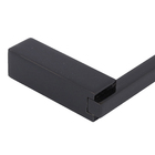 Porta Toalha Rosto Simples Metal Preto Brilhante Quartzo BL140 Fani