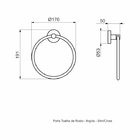 Porta Toalha Rosto - Slim