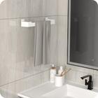 Porta Toalha Rosto Suporte Banheiro Toalheiro Branco Elg
