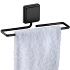 Porta Toalha Rosto Toalheiro Lavabo 25cm Com Adesivo Preto Fo