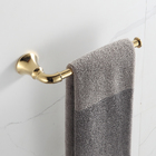 Porta Toalha Rosto Toalheiro Parede Banheiro Dourado Metal