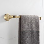 Porta Toalha Rosto Toalheiro Parede Banheiro Dourado Metal