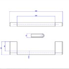 Porta Toalha Rosto You Barra Dark Antracite 30 Cm Deca