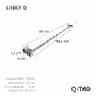 Porta Toalha Toalheiro Banho De Banheiro Lavabo [60cm] Aço In