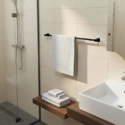 Porta Toalha Toalheiro De Banheiro Lavabo 80cm Aço Inox 304 P