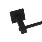 Porta Toalha Toalheiro De Banho Preto Fosco Square Ducon