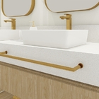 Porta Toalha Toalheiro De Rosto Banheiro 60cm Em Aço Inox Dou