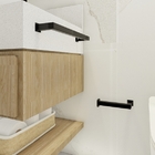 Porta Toalha Toalheiro De Rosto De Banheiro 25cm Em Aço Inox