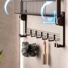 Porta Toalha Toalheiro Duplo Banheiro Retrátil Inox