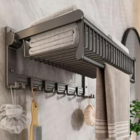 Porta Toalha Toalheiro Duplo Banheiro Retrátil Inox