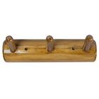 Porta Toalhas 3 Pinos Madeira Tratada