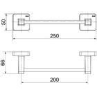 Porta-toalhas Bastão Rosto Trip Cromado - Docol