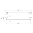 Porta-toalhas Bastão Rosto Trip Cromado - Docol