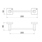 Porta-toalhas Bastão Rosto Trip Cromado - Docol