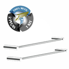 Porta Toalhas De Banho Kit 2 Peças Slim 510ls2 Grego Metal