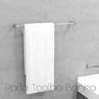 Porta Toalhas De Banho Kit 3 Peças Slim 510ls3 Grego Metal