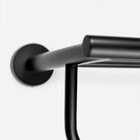 Porta Toalhas De Hotel Com Prateleira Inox (tarsila Preto)