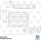 Porta Toalhas Duplo (mondrian Cromado)