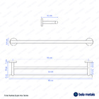 Porta Toalhas Duplo Inox (tarsila Rosé Gold)