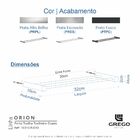 Porta Toalhas Duplo Para Banheiro Metal Alto Brilho 32cm Orion