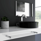 Porta Toalhas Duplo Para Banheiro Metal Alto Brilho 72cm Orion