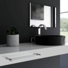 Porta Toalhas Duplo Para Banheiro Metal Escovado 32cm Orion