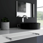 Porta Toalhas Duplo Para Banheiro Metal Escovado 52cm Orion